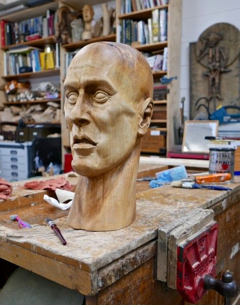 Limewood Head.Private Commission by Jason Turpin-Thomson, Sheffield.