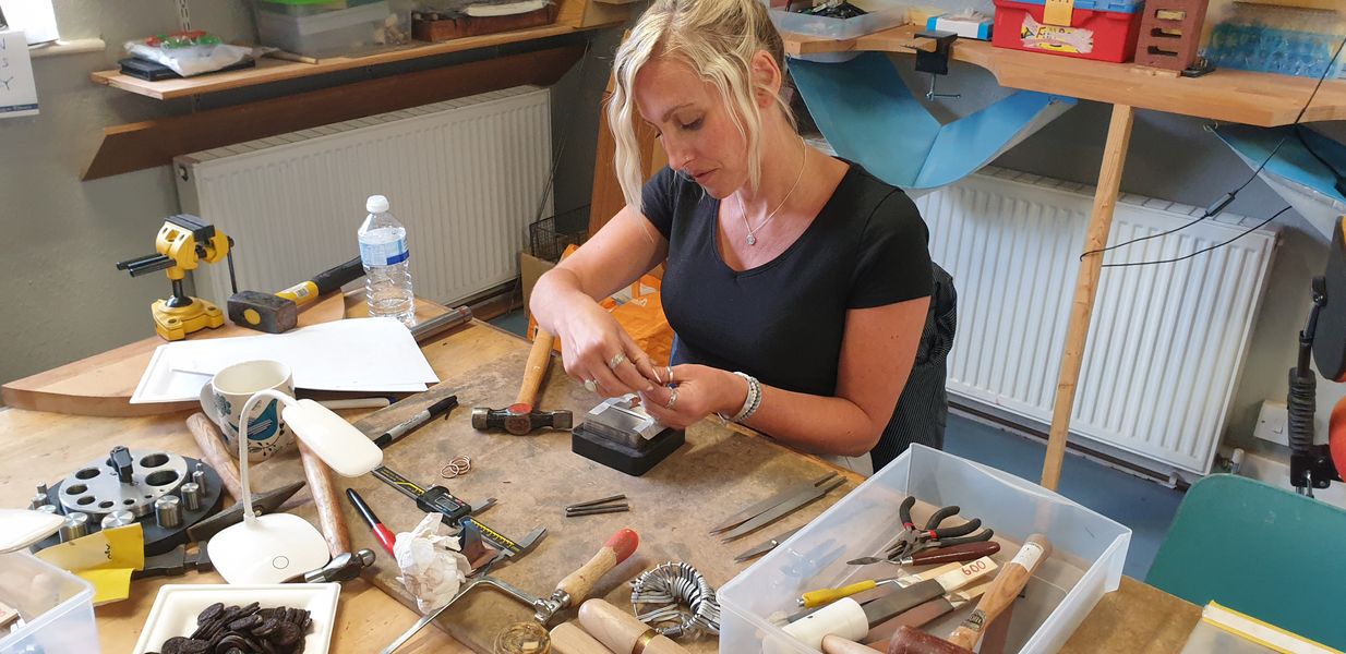 A day in the workshop making jewellery