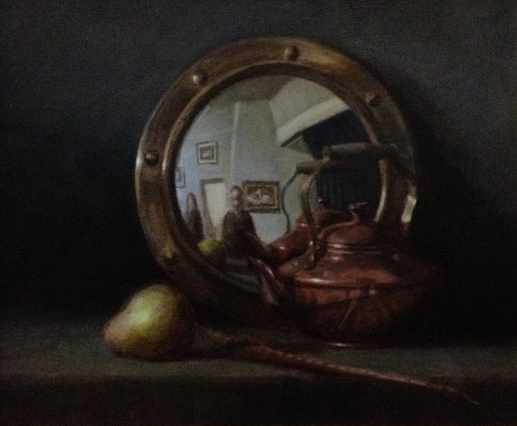 Still Life with Mirror  by Lee Wright