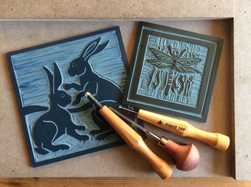 Linocut Printing: Cutting a Block for Blind Embossing 