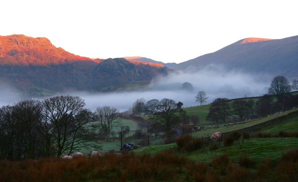 Cloud inversion over Kentmere.  Lake District National Park