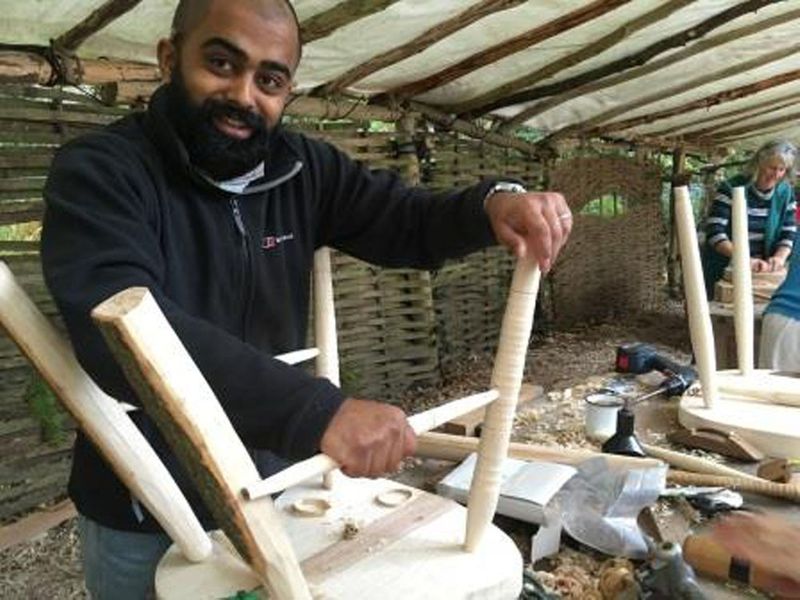 Windsor chair making at Greenwood Days