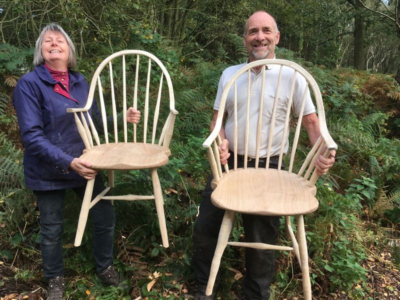 Windsor chair making at Greenwood Days