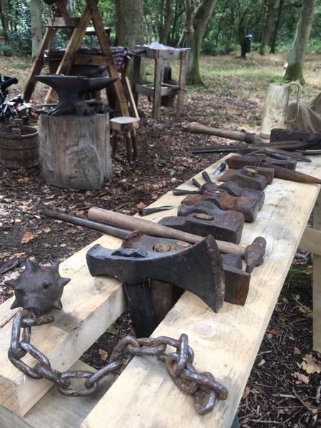 Outdoor forge, blacksmithing experience days