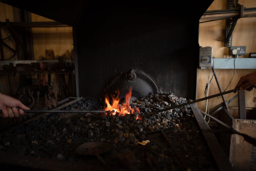 The furnace, blacksmithing experience days