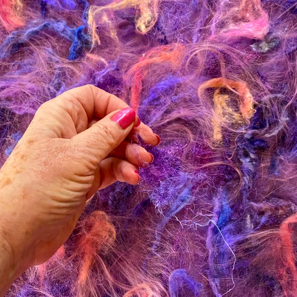 Laying out fibres