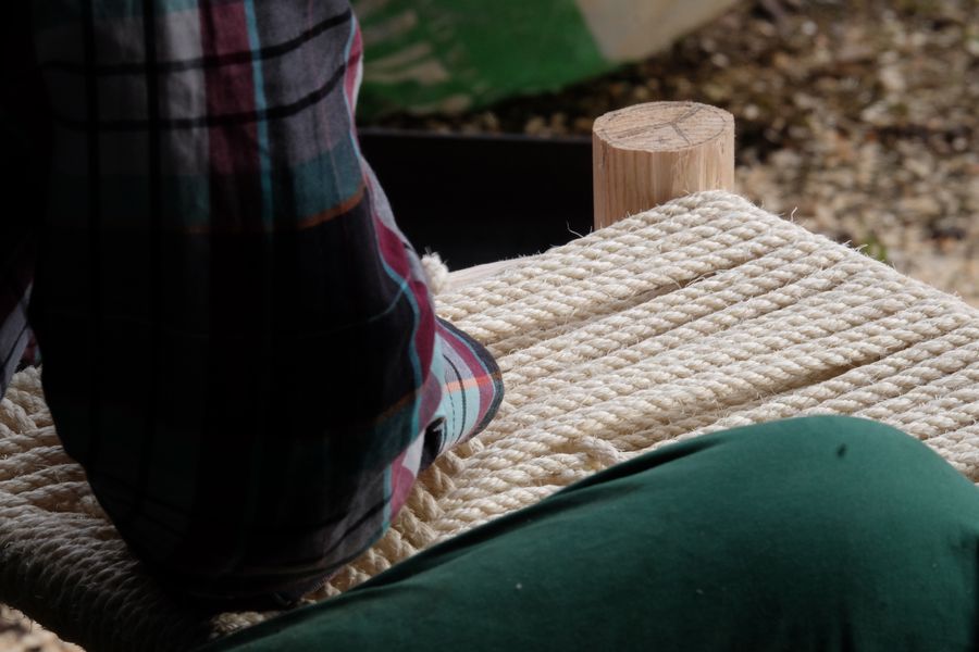 Seat weaving