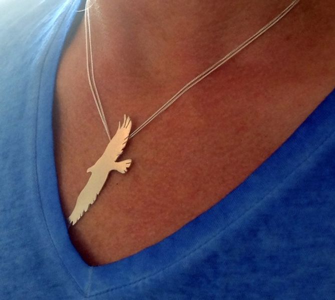 Silver Bird Pendant - Made at the all day jewellery workshop