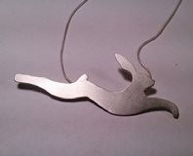 Silver Hare Pendant