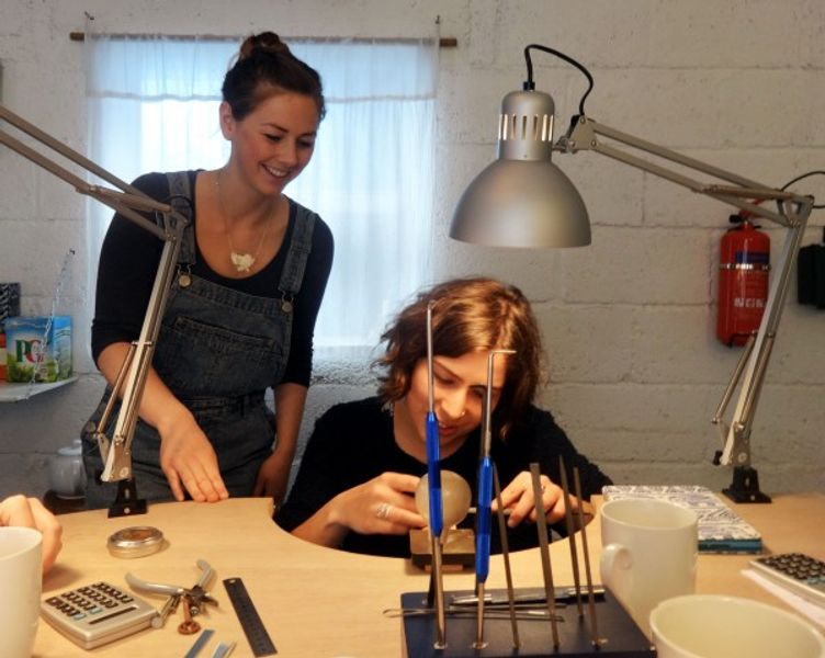 Jewellery workshop in progress