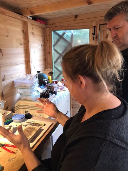 Jewellery making workshop in Bedfordshire with Jude Karnon