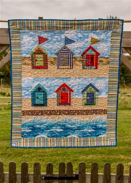 Beach Huts Quilt, Herefordshire workshops