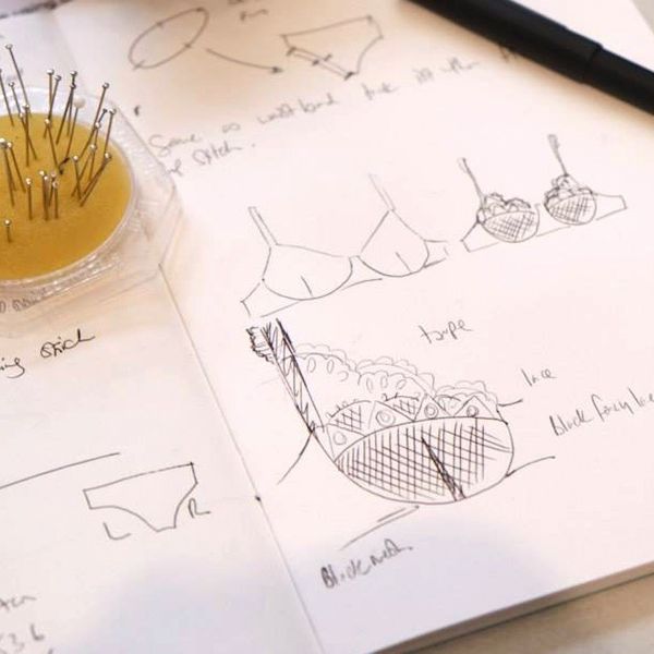 Design your own lingerie:  workshops from sketch to finish.