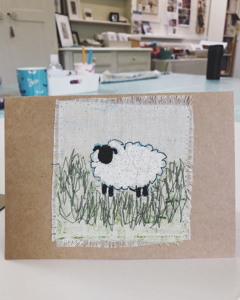 Sheep card by Debbie