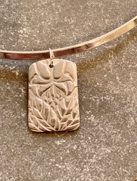 Textured pendant for choker necklace by Kay 11th September 2019