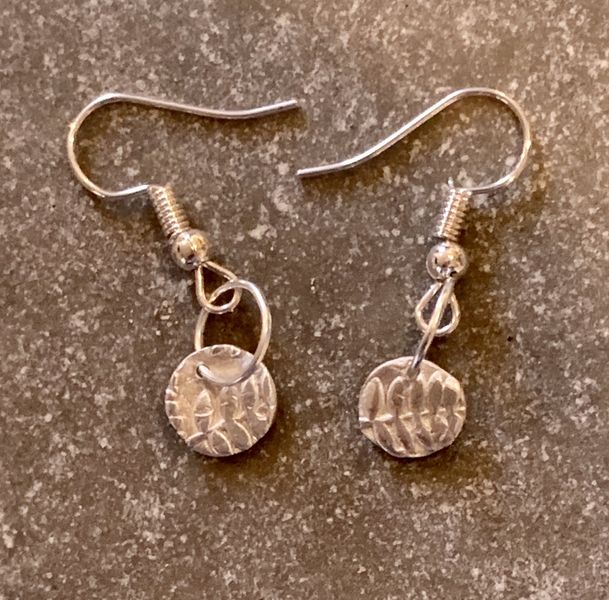 Fern textured earrings by Suzanne. Jan 2020