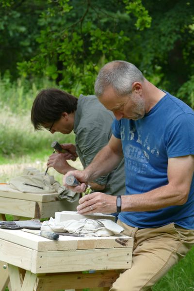 carving in action