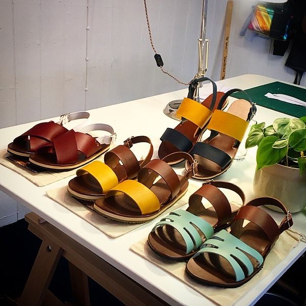 Four beautiful pairs of sandals from one workshop