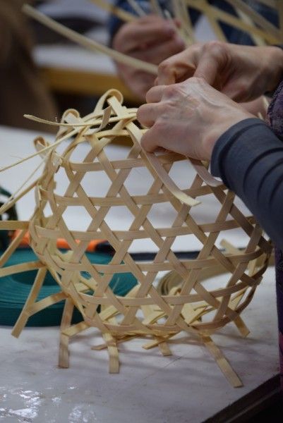 Learn the art of hexagonal weave basketry