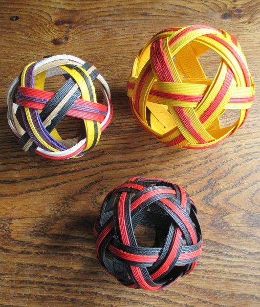 Woven six strand/Icosidodecahedron spheres