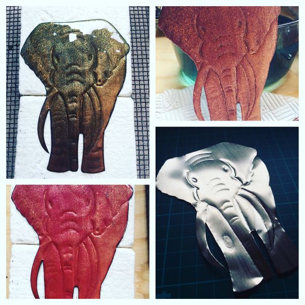 Elephant in stages