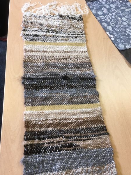 Woven piece ready for sewing
