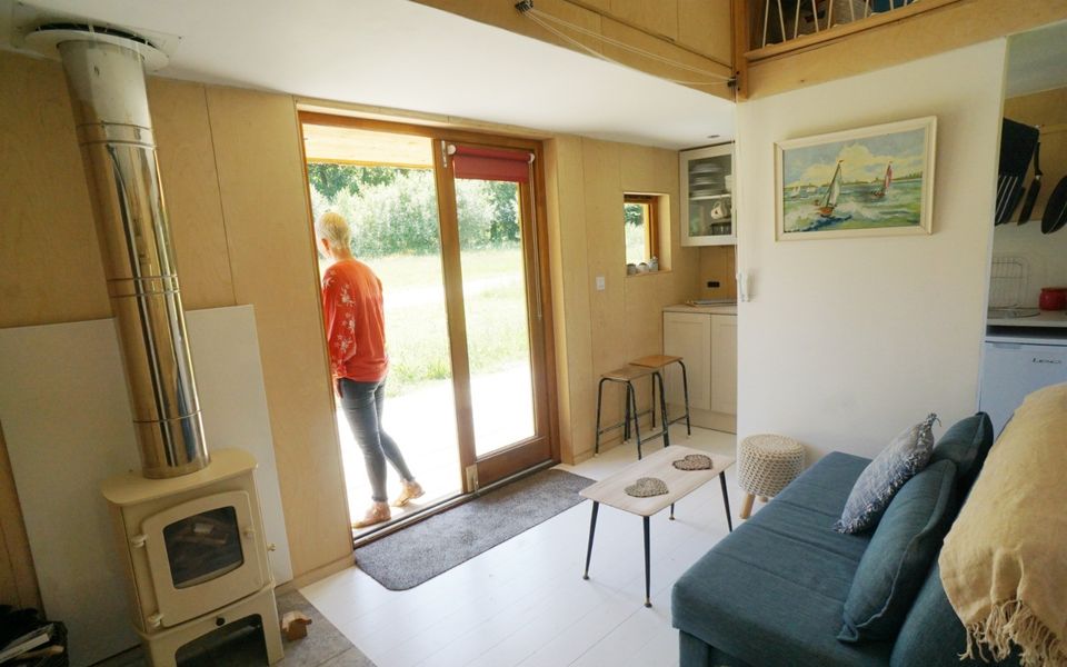 A Tiny Home cabin interior