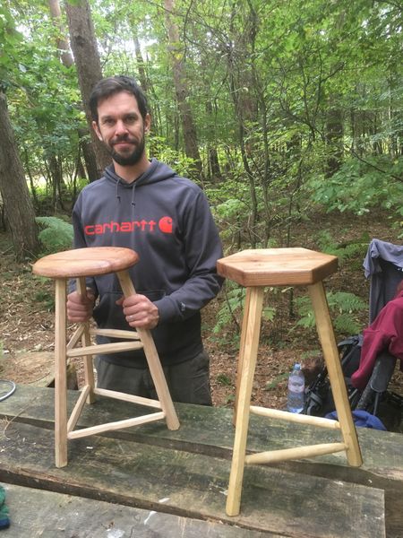 Unusual 3 legged stools