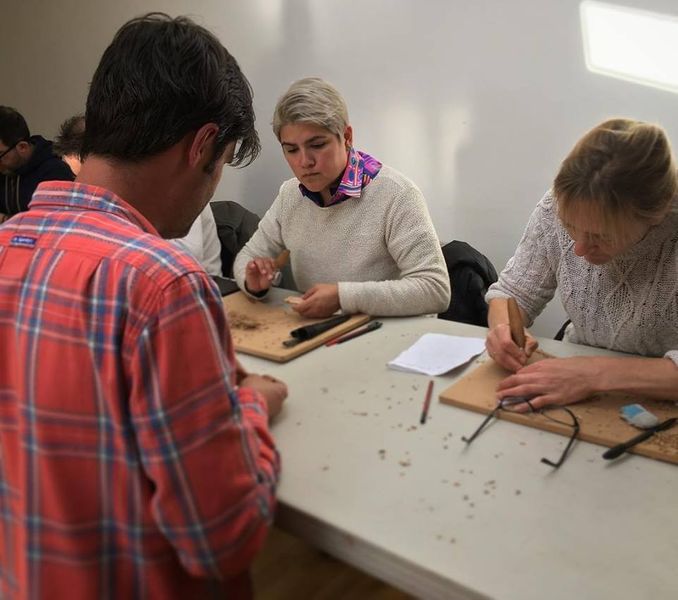 Workshop in the Courses Room at Cedar Farm, Mawdesley