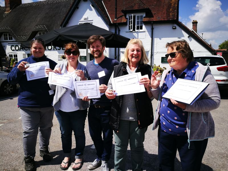 Masters of Sourdough.  Students proudly showing off their Diplomas after attending, 'Let's Start! Mastering Sourdough Starters' 2019