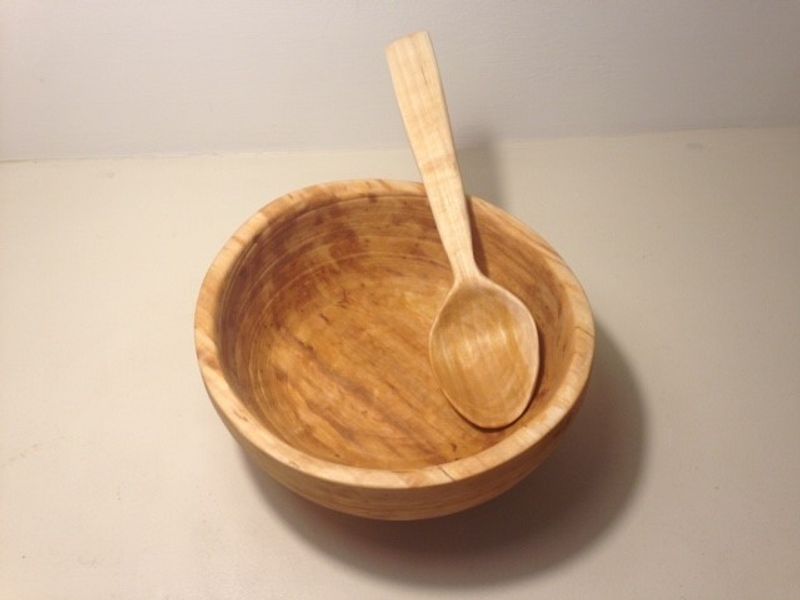 Student's First Bowl and Spoon made on my courses