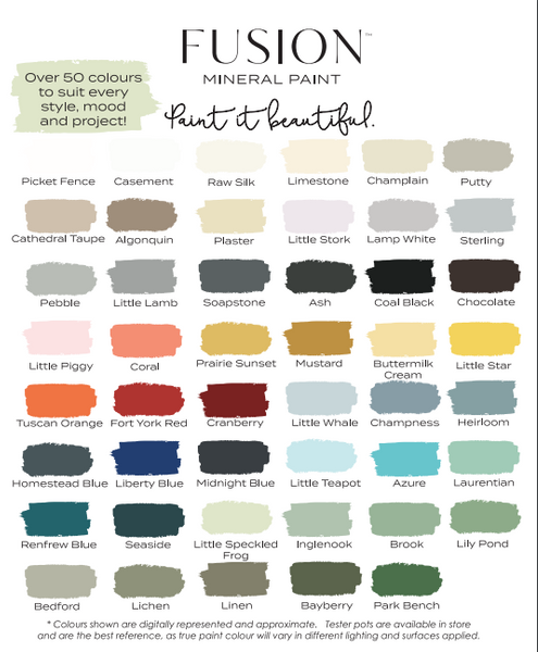 FMP Colour Chart - over 50 Gorgeous Colours