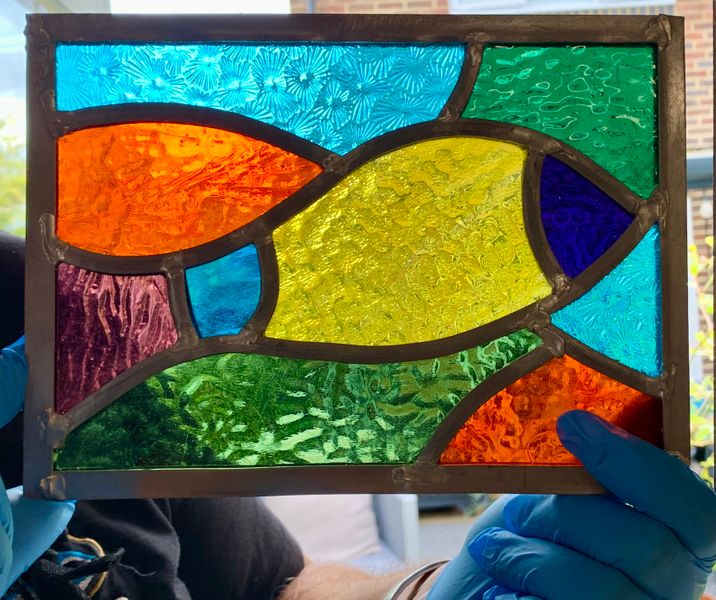 Vibrant fish panel