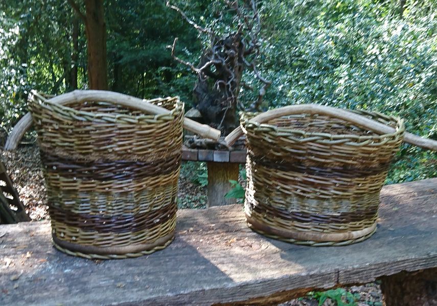 Two baskets made on the course