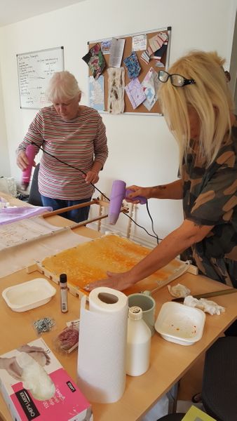 Silk painting workshop
