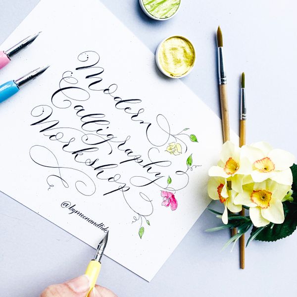 Gorgeously Swirly Calligraphy  - for Summer