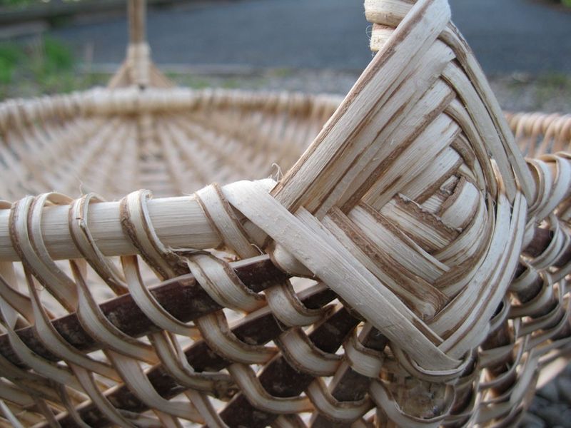 Split hazel basketry at Greenwood Days