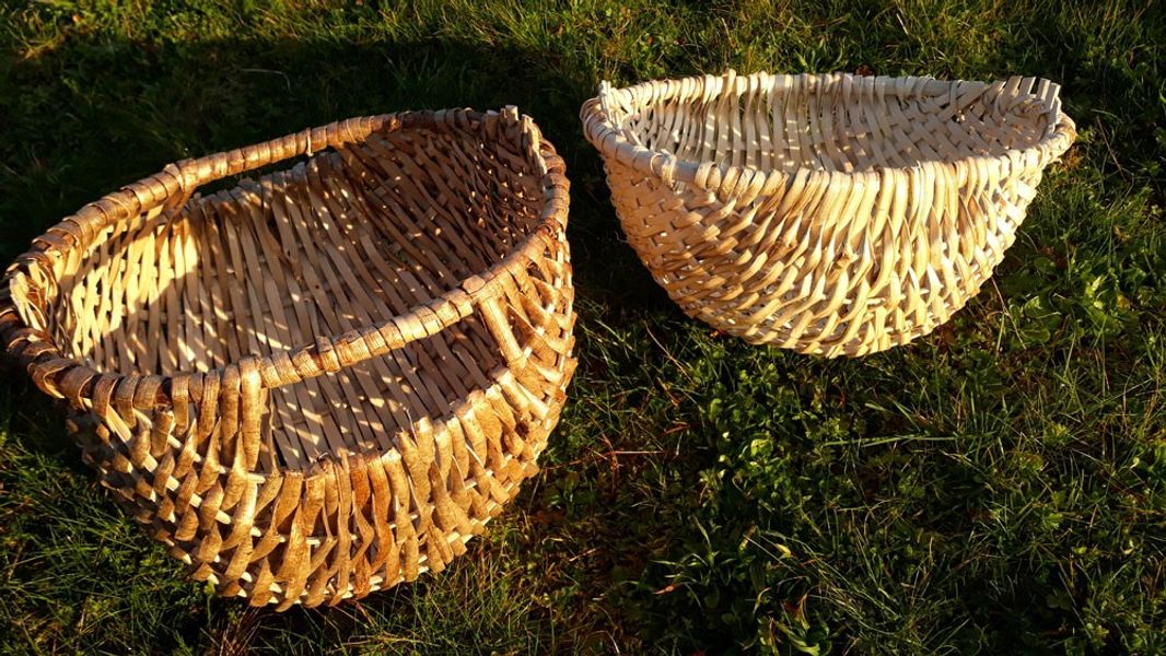 Split hazel basketry at Greenwood Days