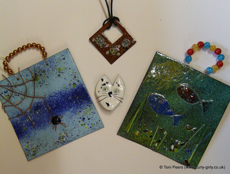 Vitreous enamelled pictures