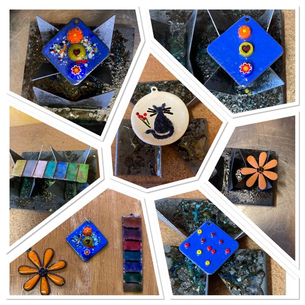 Makes from recent Enamelling class.