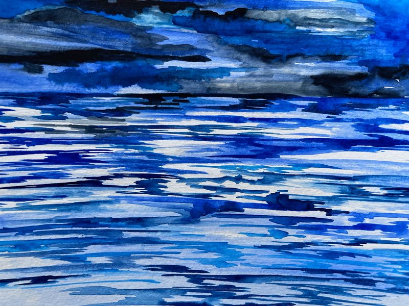 Sea in watercolour
\