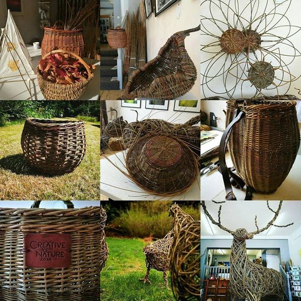 baskets by JOe Gregory of Creative with Nature