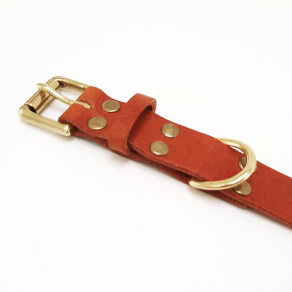 Vegetable tanned leather and solid brass hardware