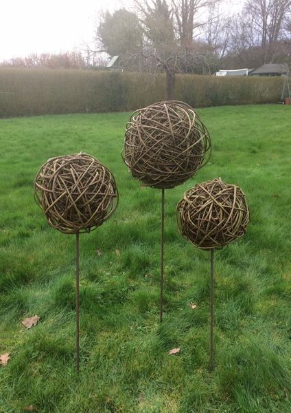 solid willow sphere - student's work