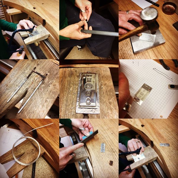 Jewellery made in silver jewellery making workshop experience at Silver Designed Personally in Kent.