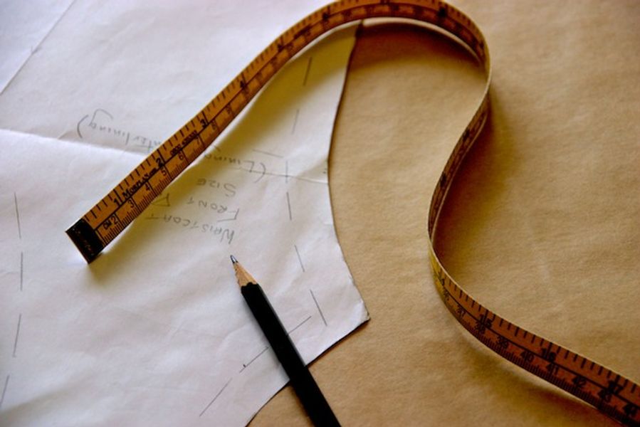 tape measure and pattern
