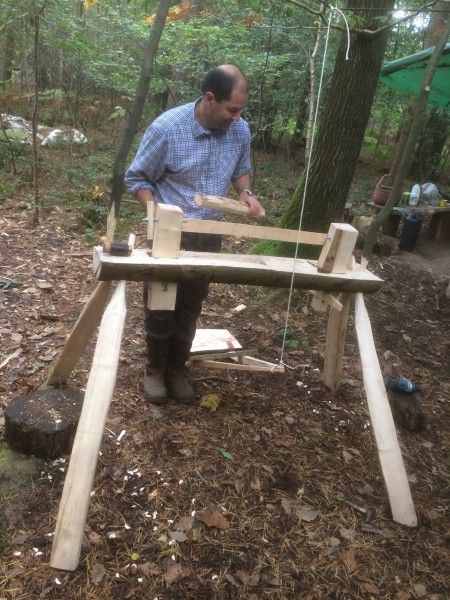 Pole lathe building course