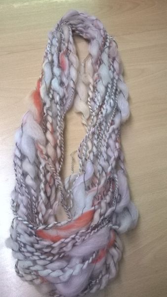 Art yarn necklace