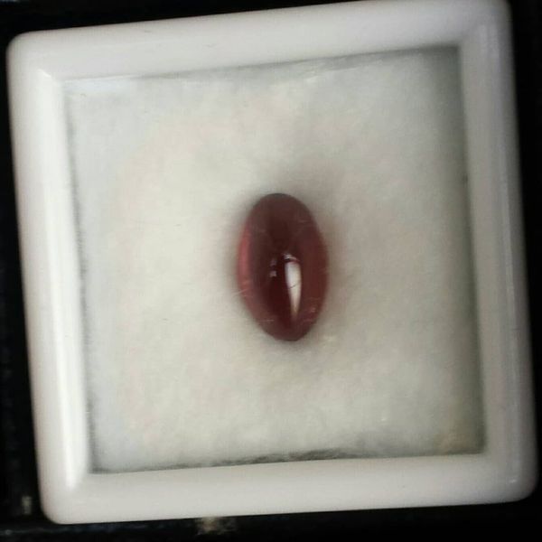 Pink tourmaline oval cabochon