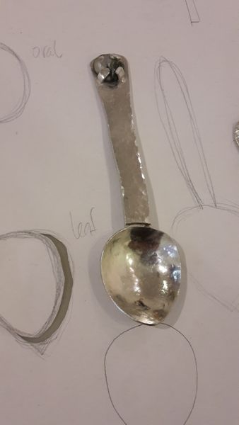 Pewter spoon making